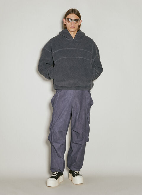 Entire Studios Fluffy Fleece Hooded Sweatshirt Grey ent0353008