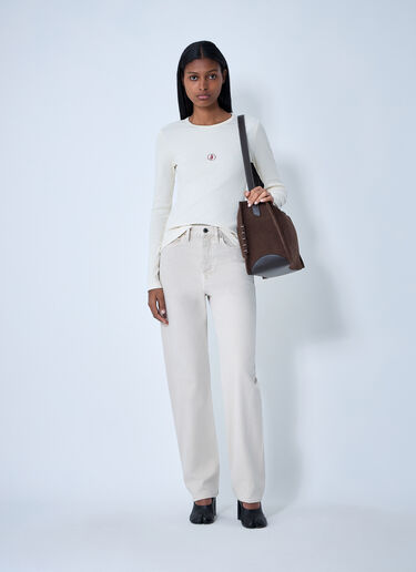 Logo Motif T-Shirt JW Anderson Logo Motif T-Shirt White jwa0261004