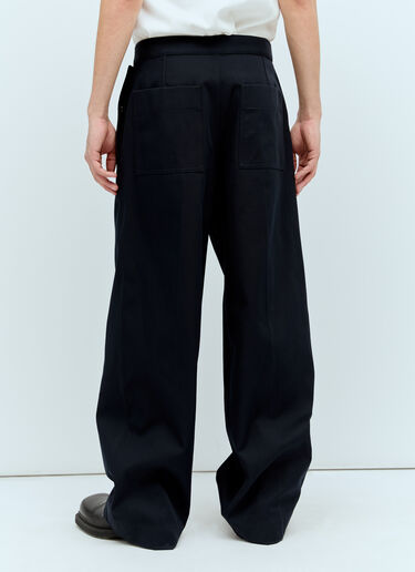 Bottega Veneta Cotton Twill Pants Navy bov0156003