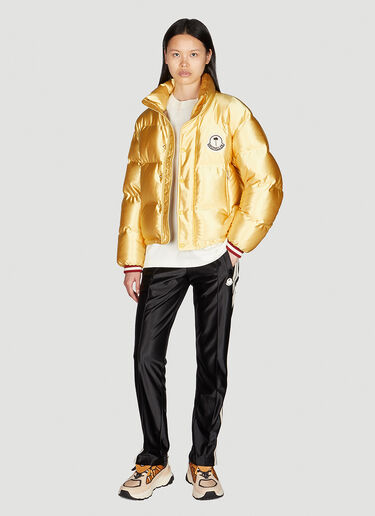 8 Moncler Palm Angels Keon Puffer Jacket Gold mpa0351001