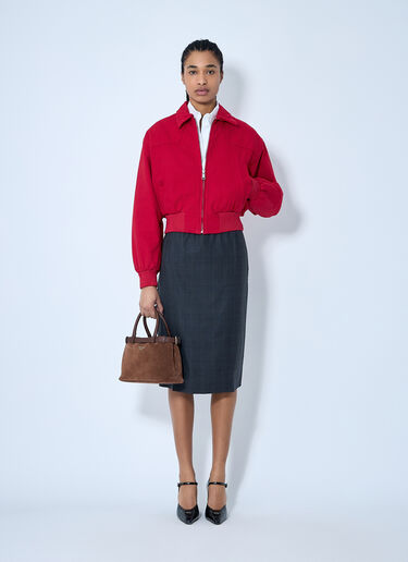 Prada Cotton Trucker Jacket Red pra0260064