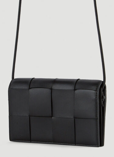 Bottega Veneta Wallet Shoulder Bag Black bov0250032