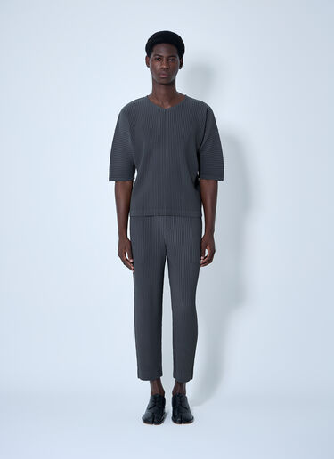 Homme Plissé Issey Miyake Pleated Vest Grey hmp0160014