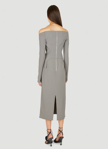 Dion Lee Arch Corset Dress Grey dle0249002