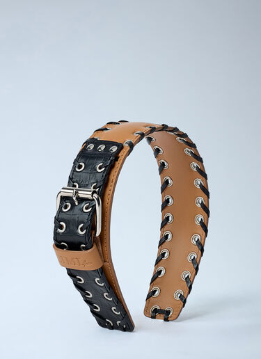 Loop Eyelet Headband Yohji Yamamoto Loop Eyelet Headband Camel yoy0262026