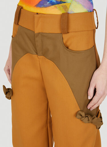 Paula Canovas del Vas Bombacho Colour Block Pants Brown pcd0248003