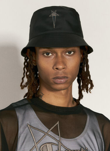 Rick Owens x Champion Gilligan Bucket Hat Black roc0157010