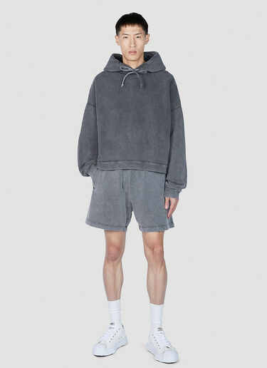 Acne Studios Faded Wash Hooded Sweatshirt Dark Grey acn0152017