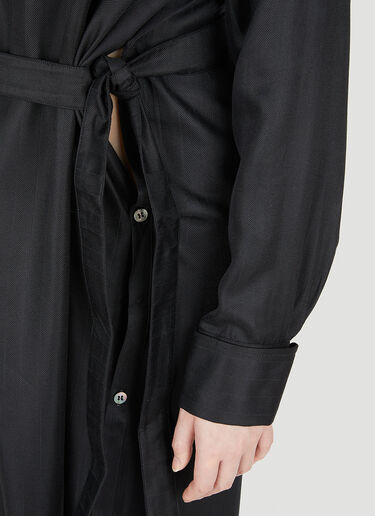 Tom Wood Wrapped Dress Black tmw0246004