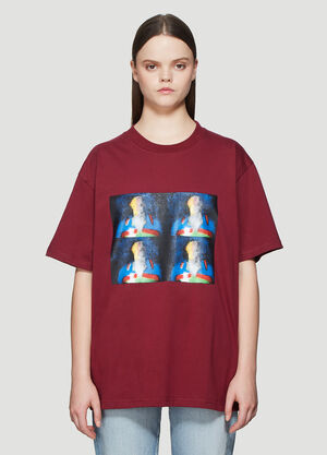 HPNX HPNX X LN-CC Collaboration T-Shirt Burgundy hpn0338003