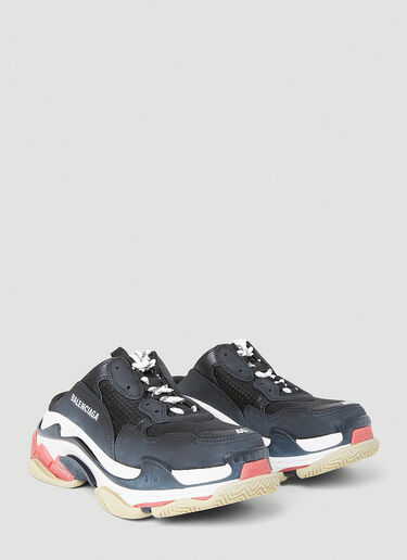 Balenciaga Triple S 穆勒鞋 黑色 bal0253072