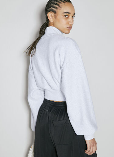 Alexander Wang 크롭 하이넥 스웨터 그레이 awg0255025