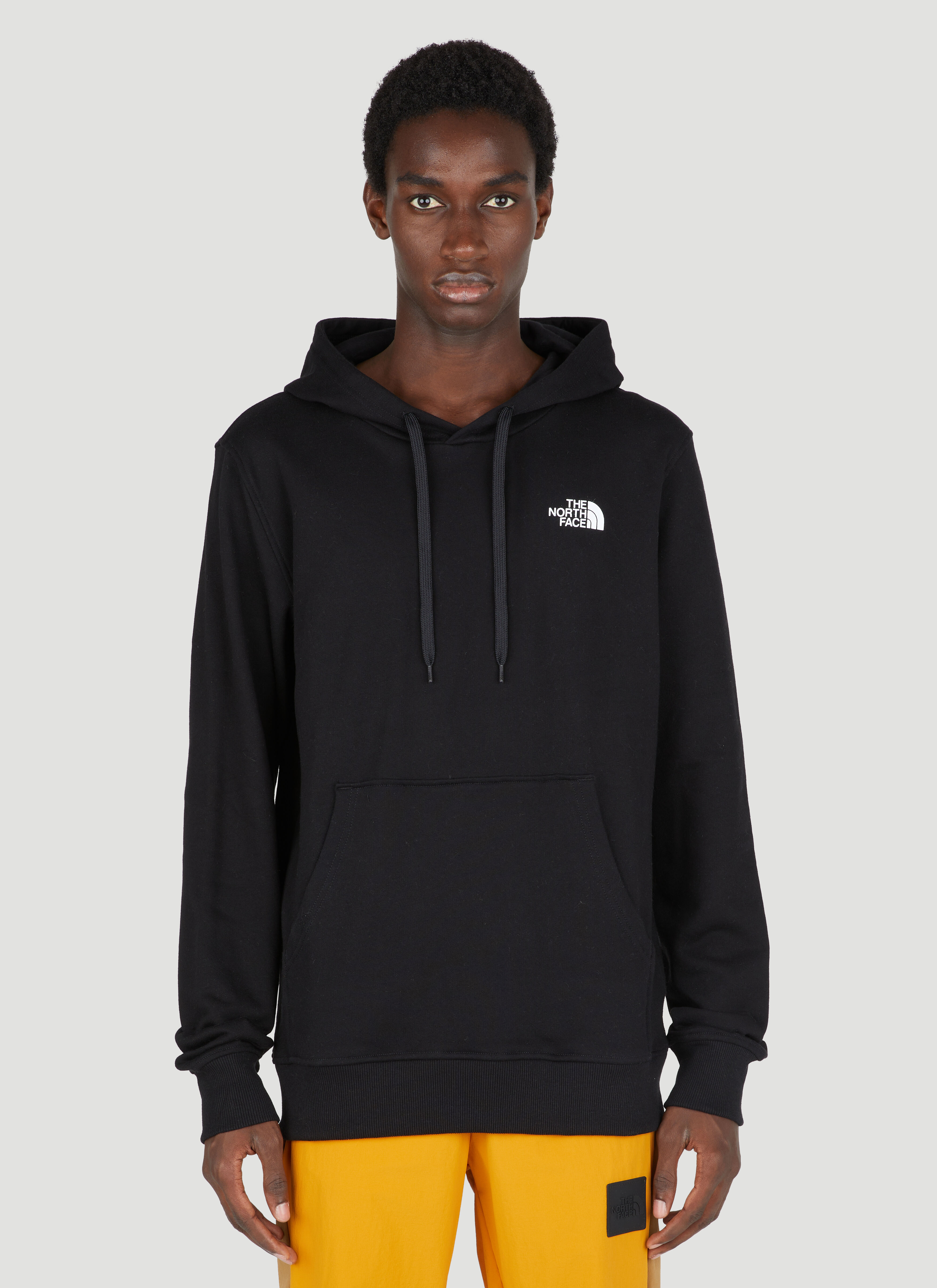 The North Face Logo Print Hooded Sweatshirt in Black LN CC