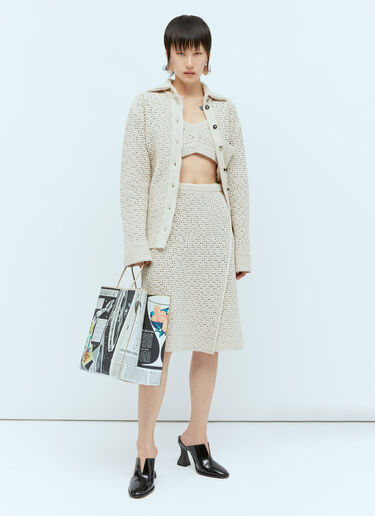Bottega Veneta 图案印花托特包 米色 bov0256009