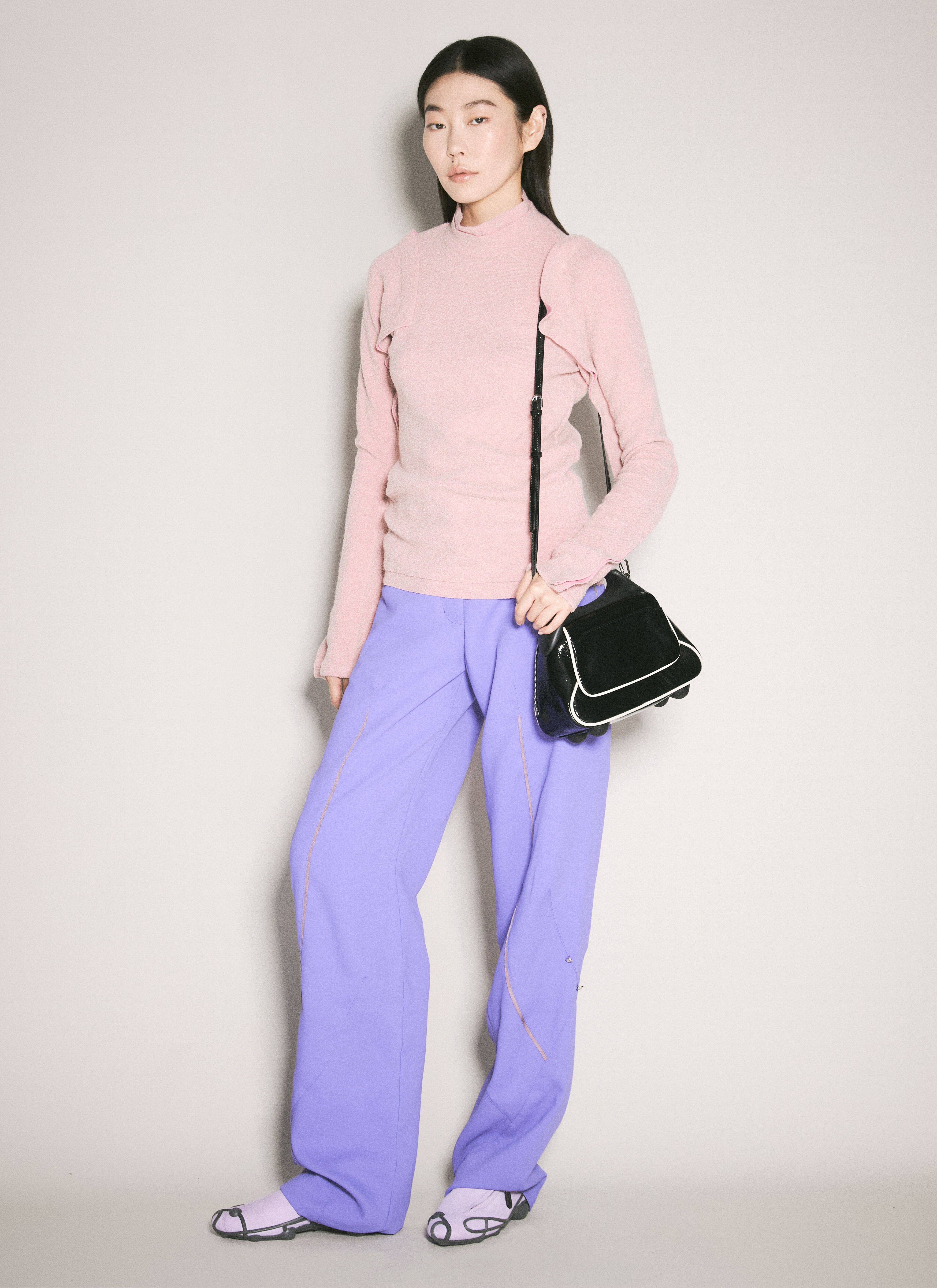 商品画像：Kiko Kostadinov Hina Pleat Pants in Purple für Damen | LN-CC® 1