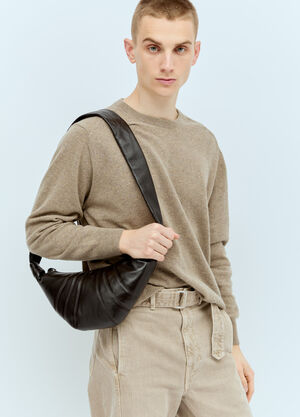 Lemaire Small Croissant Crossbody Bag Brown lem0356001