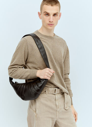 Lemaire Small Croissant Crossbody Bag Brown lem0356001