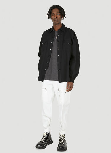 Alexander McQueen Zipped Cargo Pants White amq0148005
