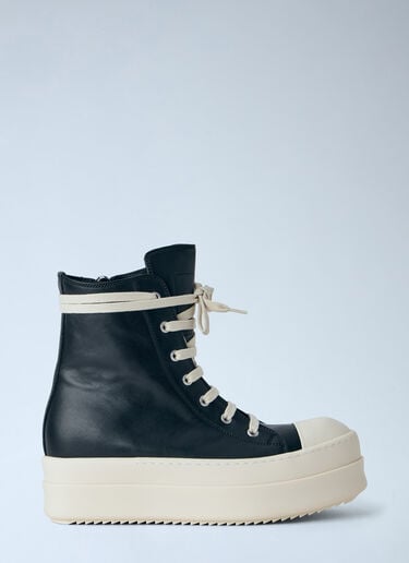 LN-CC® - Rick Owens: Mega Bumper Sneakers - Black Rick Owens Mega Bumper Sneakers Black ric0265040