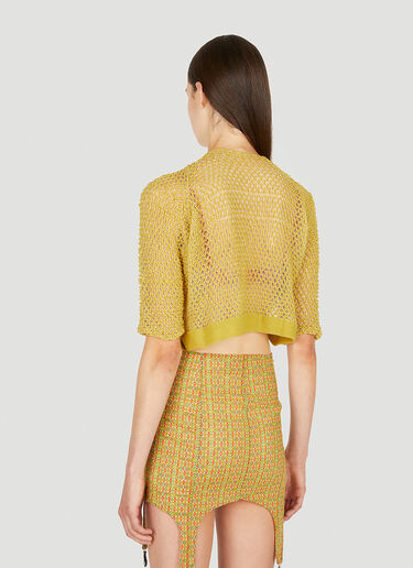 LN-CC® - LOUISE LYNGH BJERREGAARD: Open Cardigan - Yellow LOUISE LYNGH BJERREGAARD Open Cardigan Yellow llb0250005