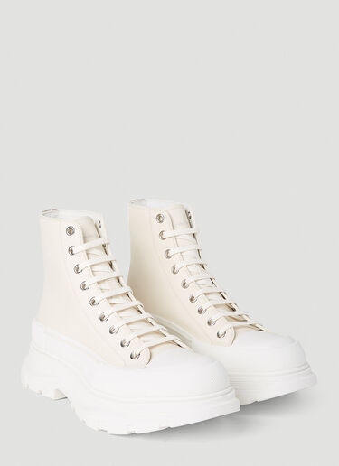 Alexander McQueen Tread Slick Boots White amq0151051