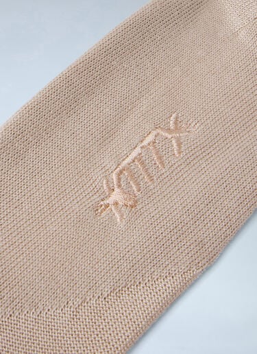 SKIN SERIES Embroidered Wool Socks Beige sks0264006