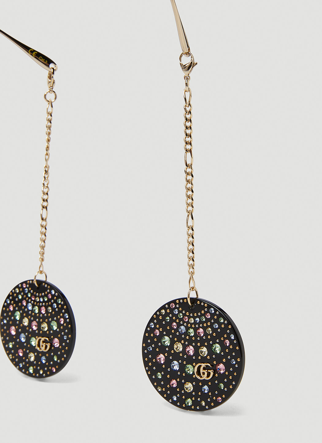 Gucci Disco Ball Charms Sunglasses in Black LN CC