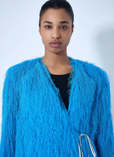 Dries Van Noten Fringed Jacket Light Blue dvn0264001