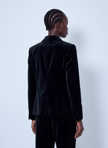 LN-CC® - RÓHE: Classic Fitted Velvet Blazer - Black RÓHE Classic Fitted Velvet Blazer Black roe0266009