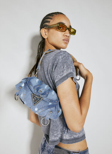 Washed Mini Shoulder Bag Guess USA Washed Mini Shoulder Bag Blue gue0254004