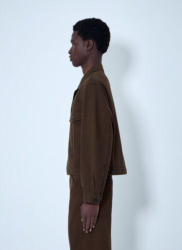 Lemaire Cotton Twill Jacket Brown lem0164007