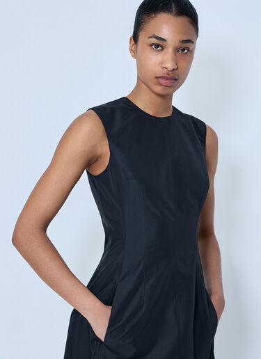 Jil Sander Sleeveless Structured Midi Dress Black jil0264031