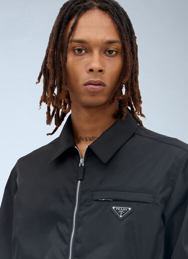 LN-CC® - Prada: Re-Nylon Blouson Jacket - Black Prada Re-Nylon Blouson Jacket Black pra0157002
