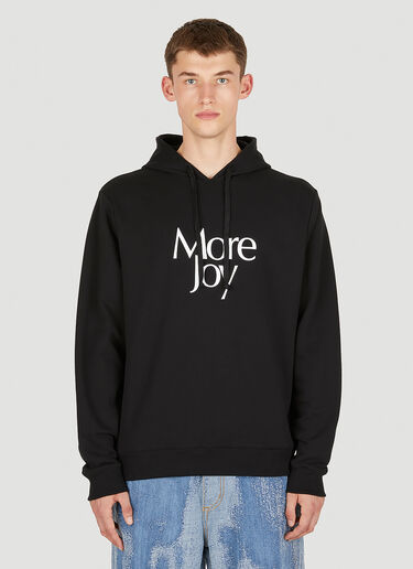 More Joy Logo Print Hooded Sweatshirt Black mjy0349004