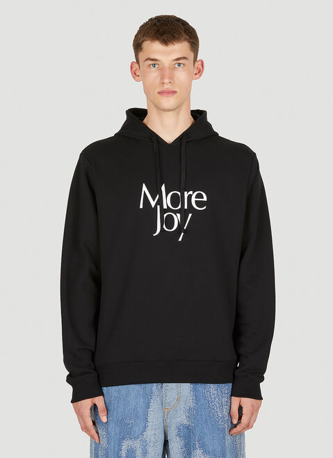 More Joy Logo Print Hooded Sweatshirt Black mjy0347068