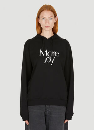 More Joy Logo Print Hooded Sweatshirt Black mjy0347073