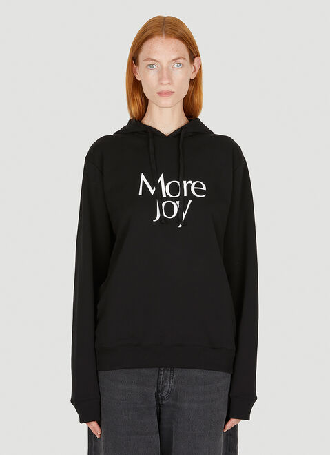 More Joy Logo Print Hooded Sweatshirt Black mjy0347073