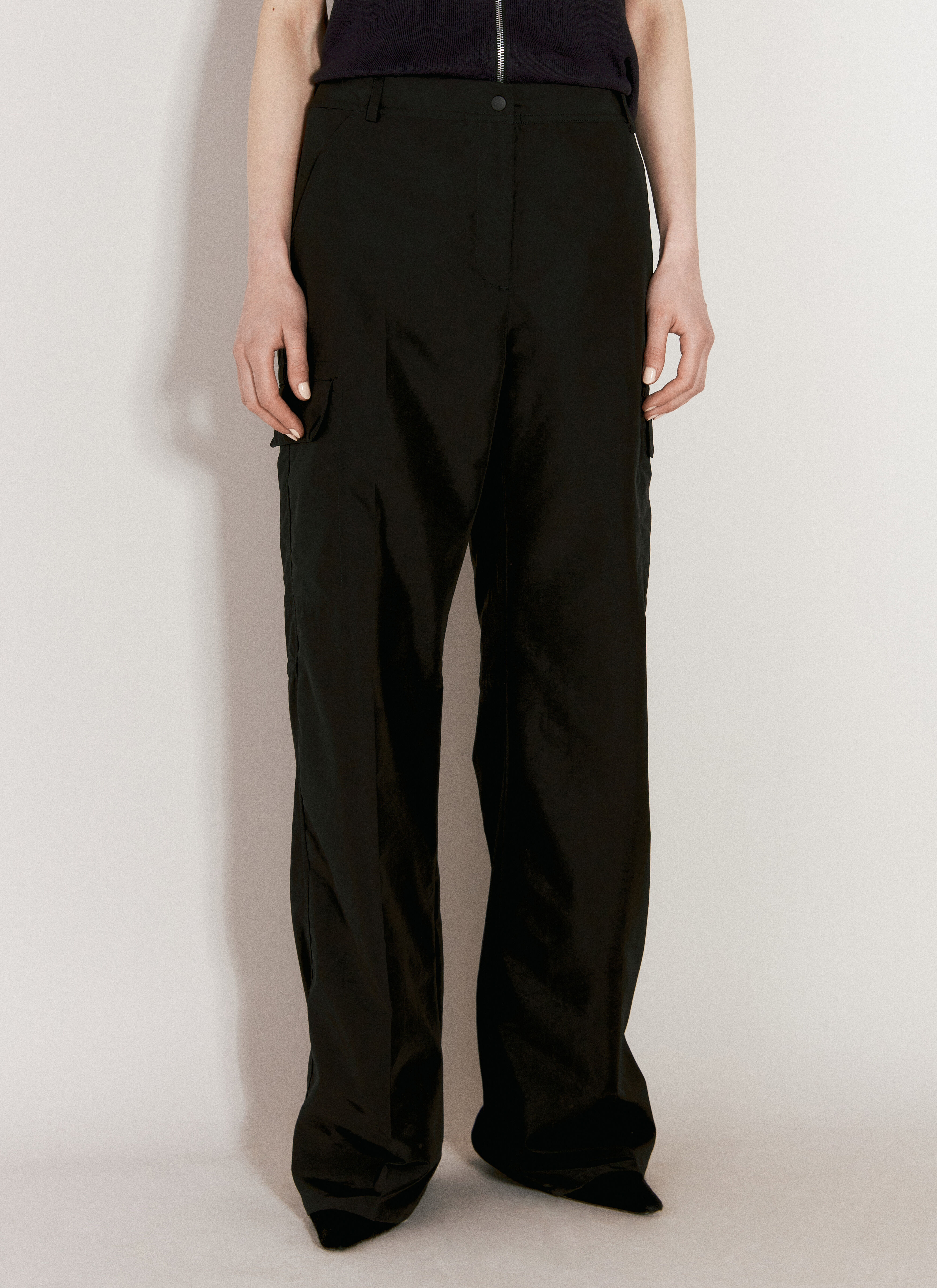 TOTEME Shell Cargo Pants Off White tot0257019