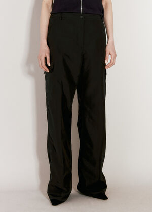 TOTEME Shell Cargo Pants Black tot0257016