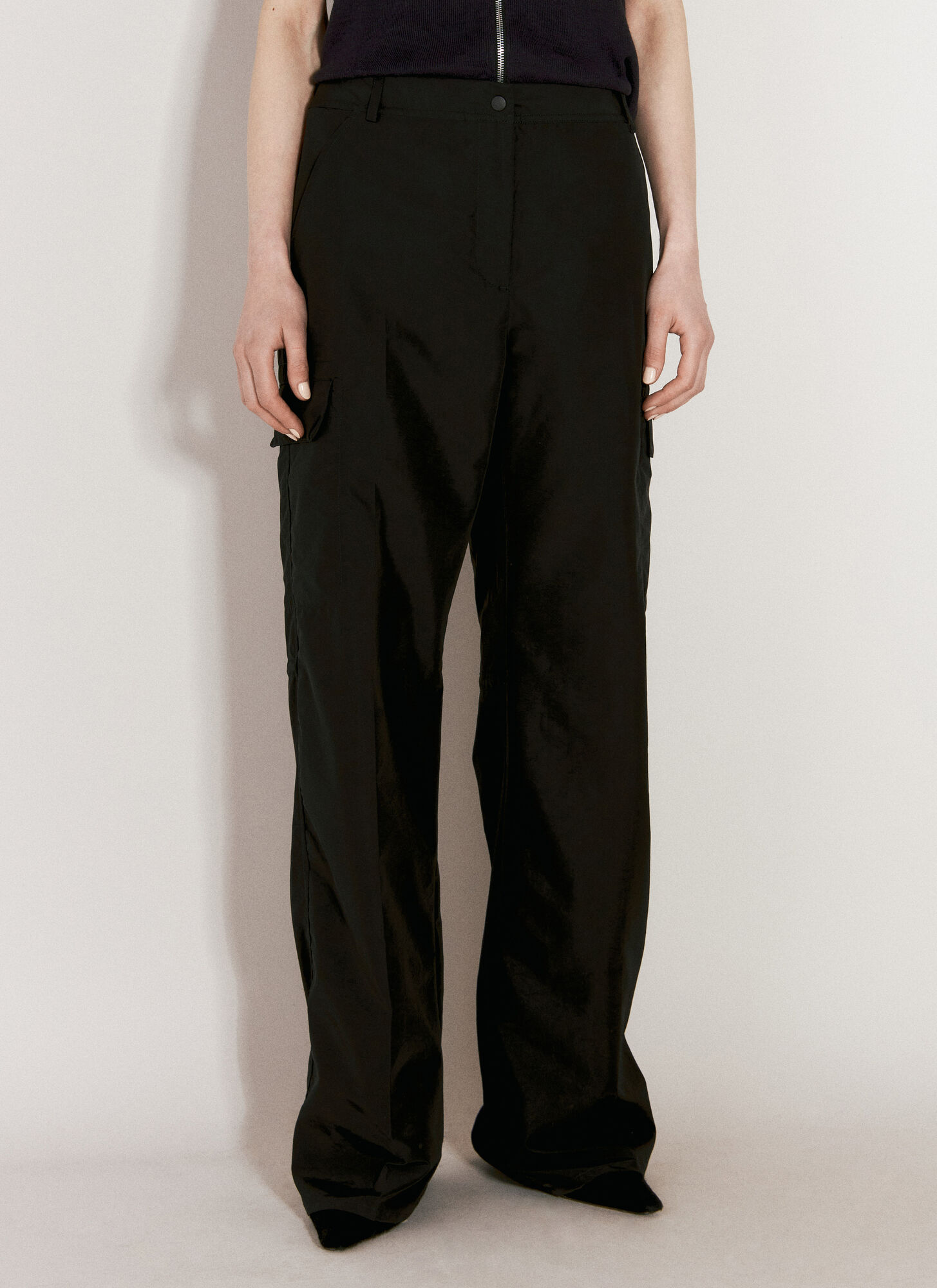 Shop Our Legacy Shell Cargo Pants In Black