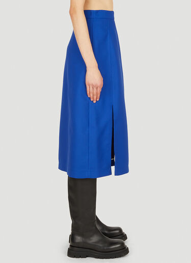 Plan C Patch Pocket Skirt Blue plc0250010