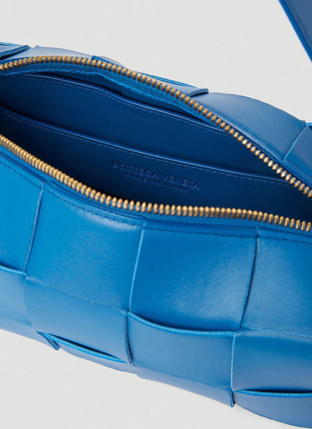 Bottega Veneta Women's' Small Brick Cassette Shoulder Bag in Blue