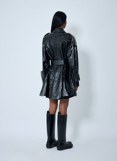 Patent Leather Trench Coat Chloé Patent Leather Trench Coat Black chl0262011