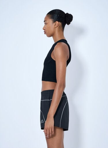 LN-CC® - Balenciaga: Fitted Cut Top - Black Balenciaga Fitted Cut Top Black bal0265003