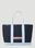 Thom Browne Interlock Small Tote Bag Blue thb0251021