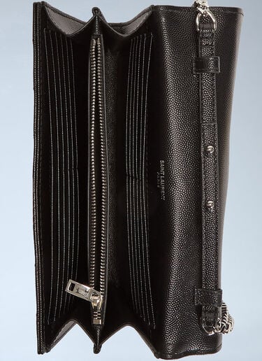 Saint Laurent YSL Monogrammed Wallet Bag Black sla0230038