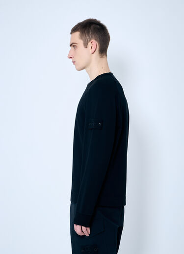 Stone Island Ghost Logo Patch Sweatshirt Black sto0160042