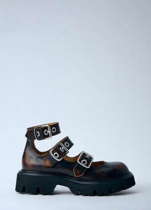 Vivienne Westwood Bacchus Mary Jane Shoes Brown vvw0264017