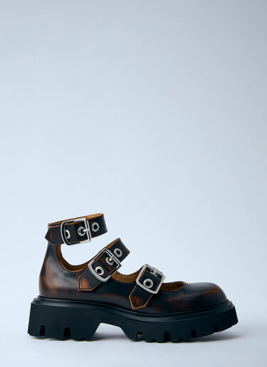 Vivienne Westwood Bacchus Mary Jane Shoes Brown vvw0264017