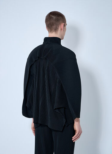 Homme Plissé Issey Miyake Pleated Jacket Black hmp0160004